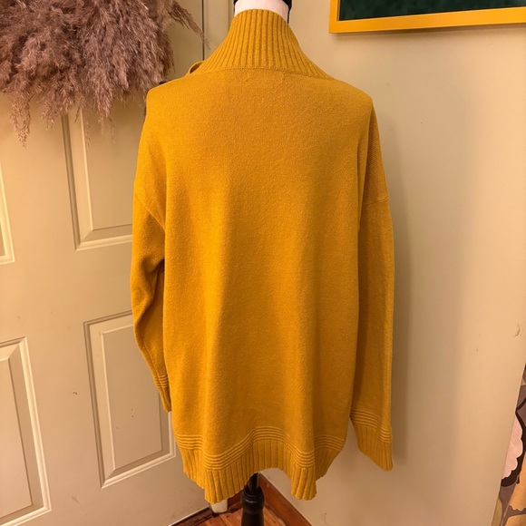 ANTHRO Mustard Button-Detail Sweater size L - Picture 4 of 10